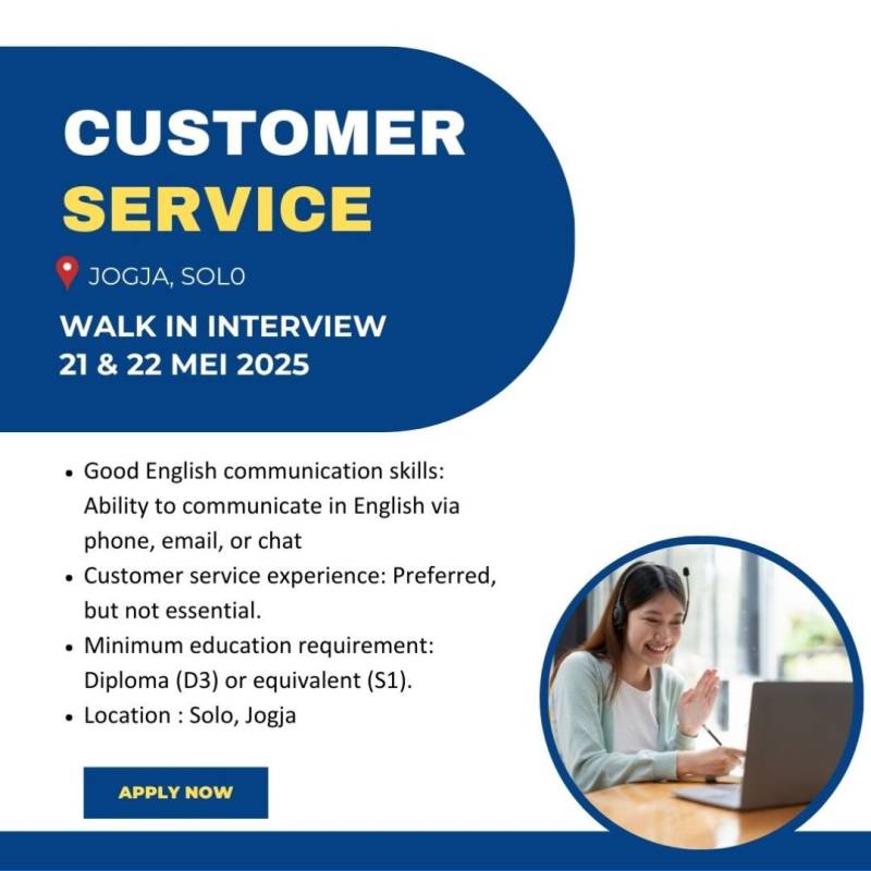 Customer Service (Solo dan Jogja)